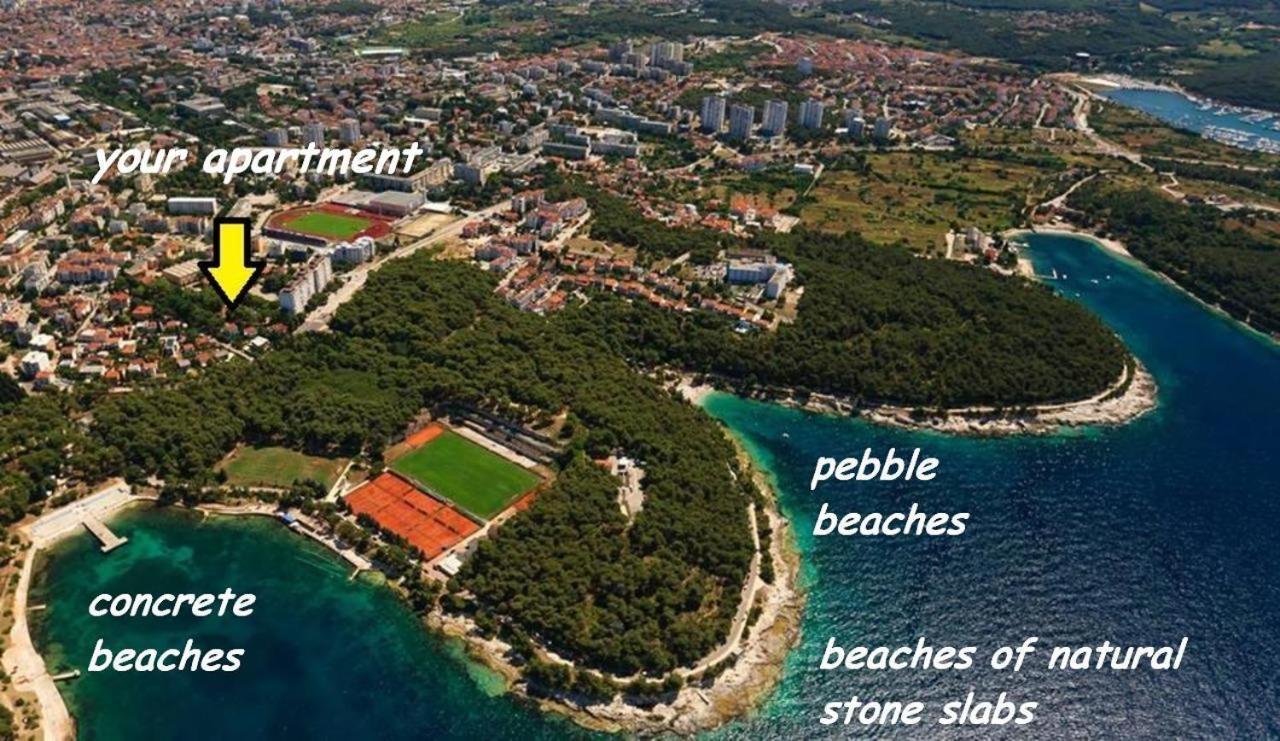 Villa Valkane Pet Friendly 150M From The Stunning Valkane Beach, City Indoor Pools-Fitness And City Mall Pula Eksteriør billede